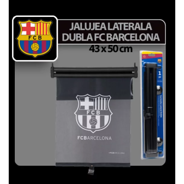 FC Barcelona roller blind 1pcs. with suction cups - 43x50 cm