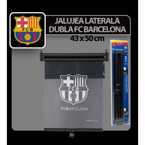 Jaluzea dubla cu ventuze FC Barcelona 1buc. - 43x50cm