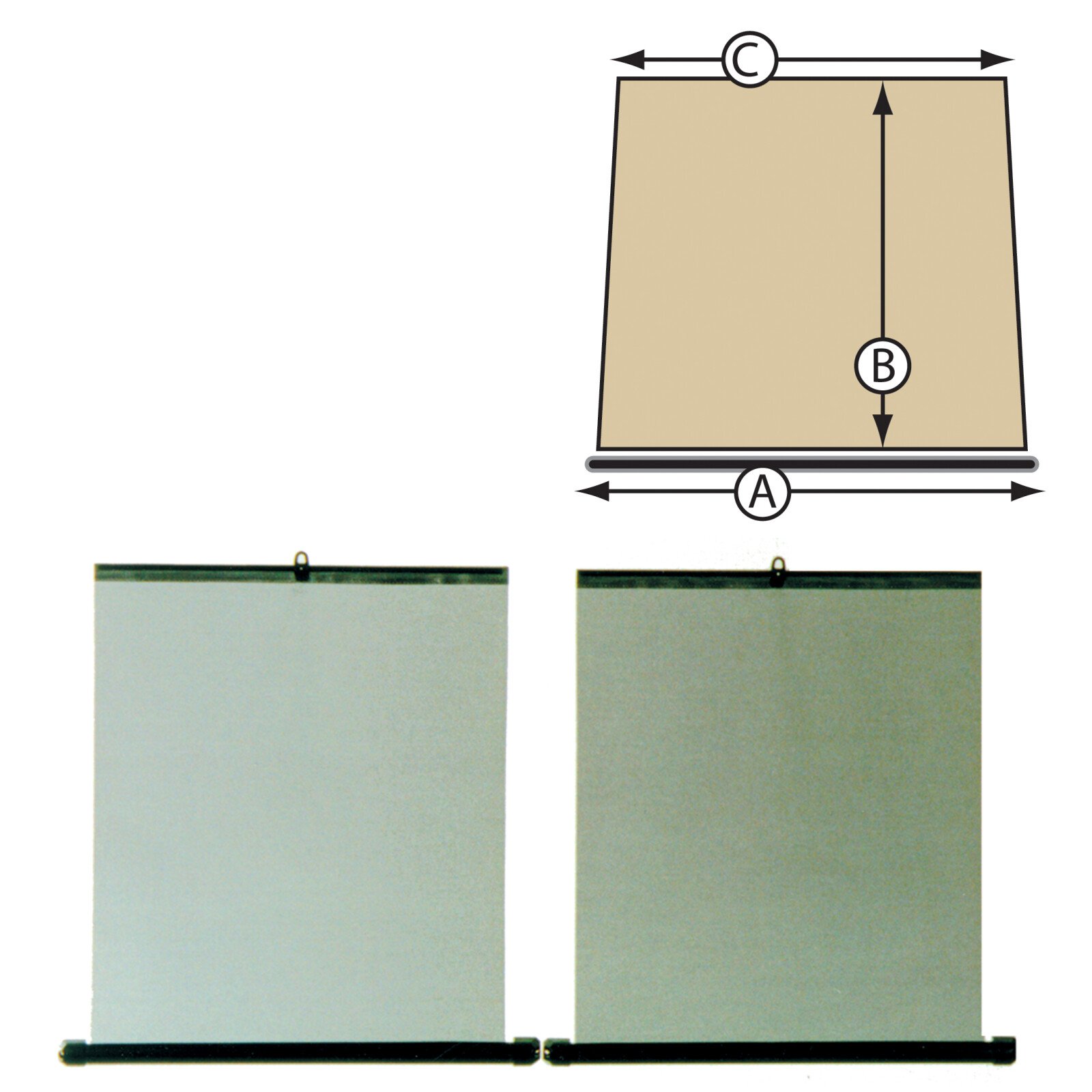 Carpoint Roller blind 2 pcs. with suction cups - 40x50 cm thumb
