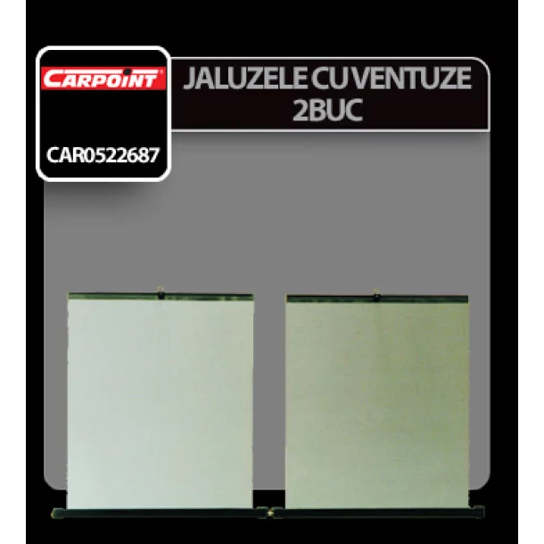 Jaluzele cu ventuze Carpoint 2buc - 40x50cm