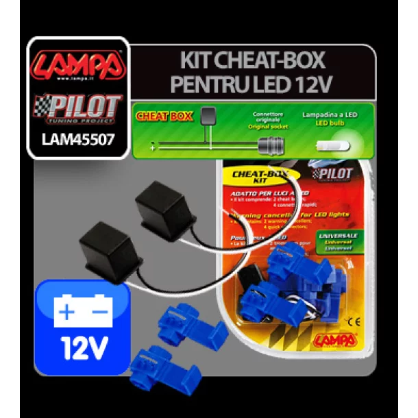Cheat-Box kit for Led lamps, 12V