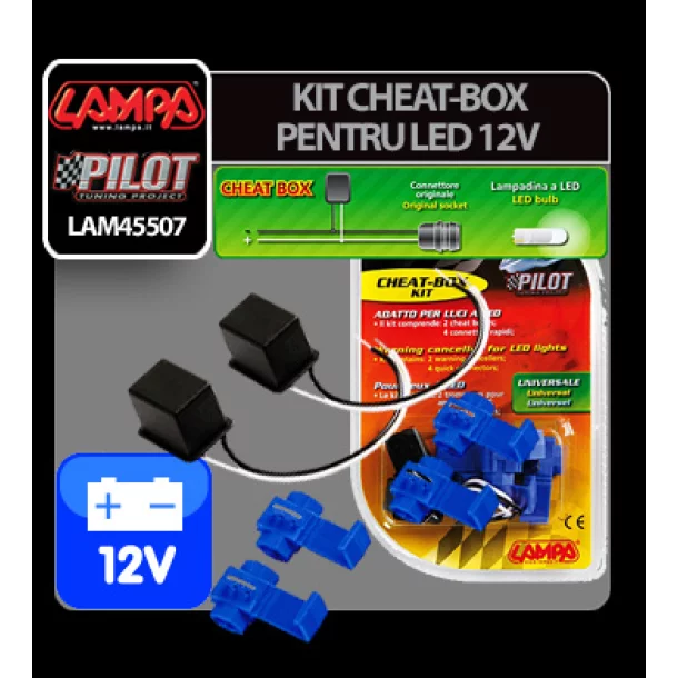 12V-os LED-égő figyelmeztető törlő ( Cheat-Box )