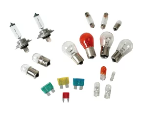 Kit becuri si sigurante 19buc, 12V - halogen 2xH7