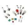 Kit becuri si sigurante 19buc, 12V - halogen 2xH7