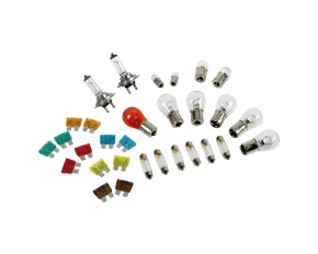 Kit becuri si sigurante 30buc, 24V - halogen 2xH7