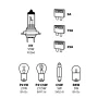 Spare lamps kit 8 pcs, 12V - H7 halogen
