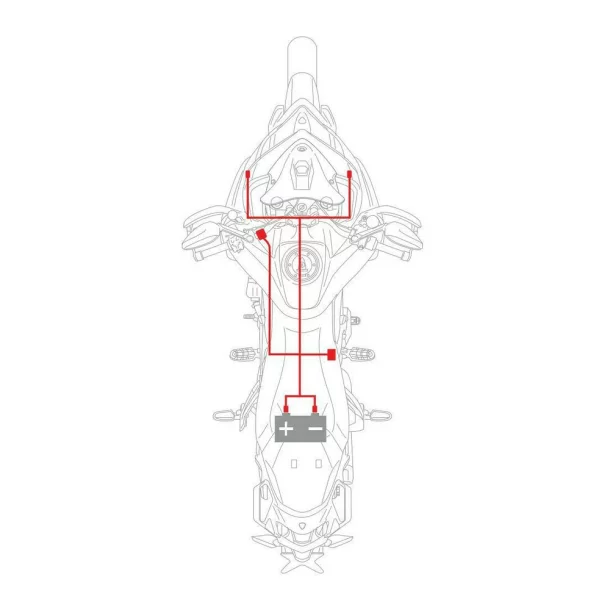 Kit cablaj pentru conectare proiectoare motociclete, 12V - Resigilat