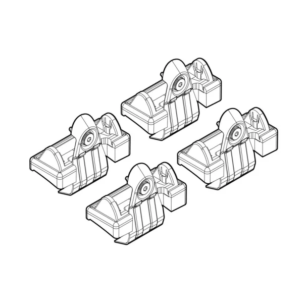 Kit de montaj pentru bare Alumia, Quadra, Silenzio - C022 - Volkswagen