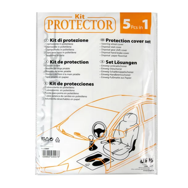 Kit de protectie interior auto 5 in 1 pentru service-Resigilat,