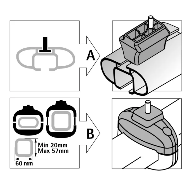 Nordic-King és Pro-Slider síléctartó távtartó kit