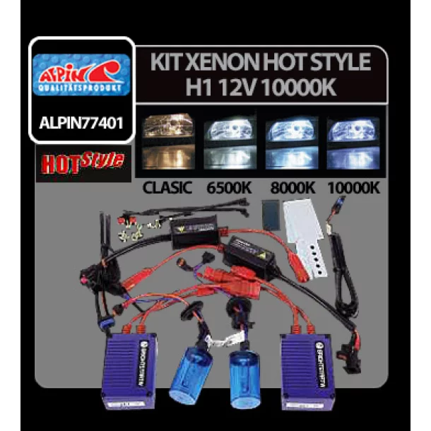 Kit Xenon H.I.D. Hot Style H1 12V - 10000K