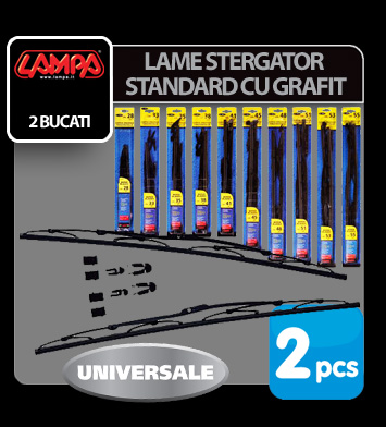 Lame stergator cu grafit Standard - 38cm (15") - 2buc thumb