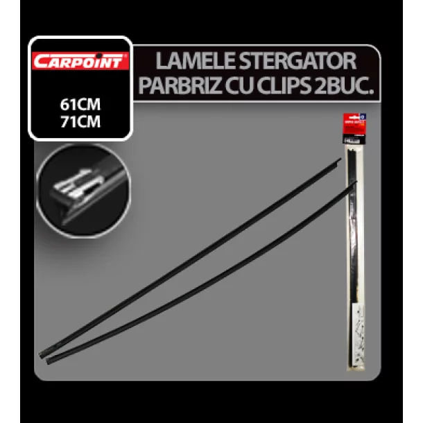 Carpoint - ablaktörlő lapátok - 61 cm - 6,5 mm - 2 db