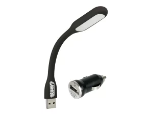 COB-LED flexible light + USB charger 12/24V