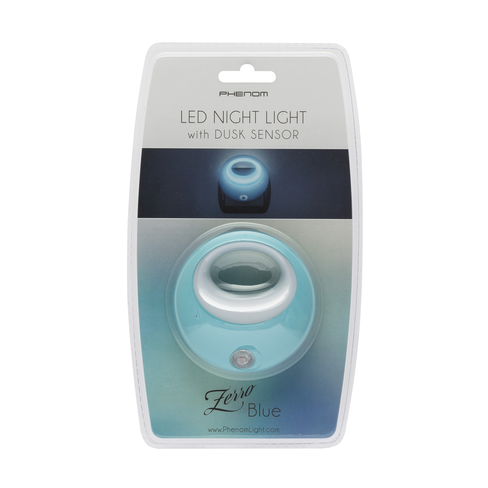 Lampa de veghe cu LED si senzor de lumina - albastra thumb