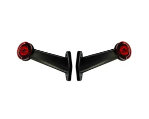 Lampa gabarit camion cu brat 60° cu LED 12/24V Set 2buc Stg/Dr - Alb/Rosu