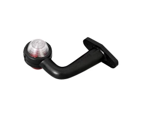 Side light 24V with arm at 90° - White/Red