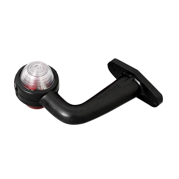Side light 24V with arm at 90° - White/Red