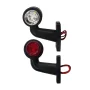 Truck side light with 90° extra short arm 12/24V LED Set of 2pcs Left/Right - White/Red
