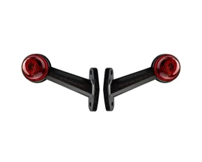Lampa gabarit camion cu brat lung 60° cu LED 12/24V Set 2buc Stg/Dr - Alb/Rosu