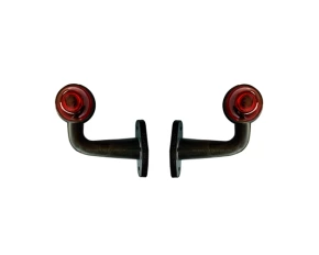 Lampa gabarit camion cu brat scurt 90° cu LED 12/24V Set 2buc Stg/Dr - Alb/Rosu