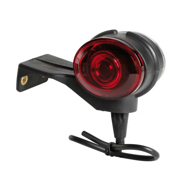 Lampa gabarit camion Ilumia cu prindere L - 2 LED-uri 24V - Alb/Rosu - Dreapta