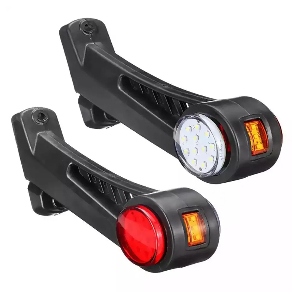 Truck side light with 60° arm, 12/24V LED, set of 2pcs Left/Right - White/Red/Yellow thumb