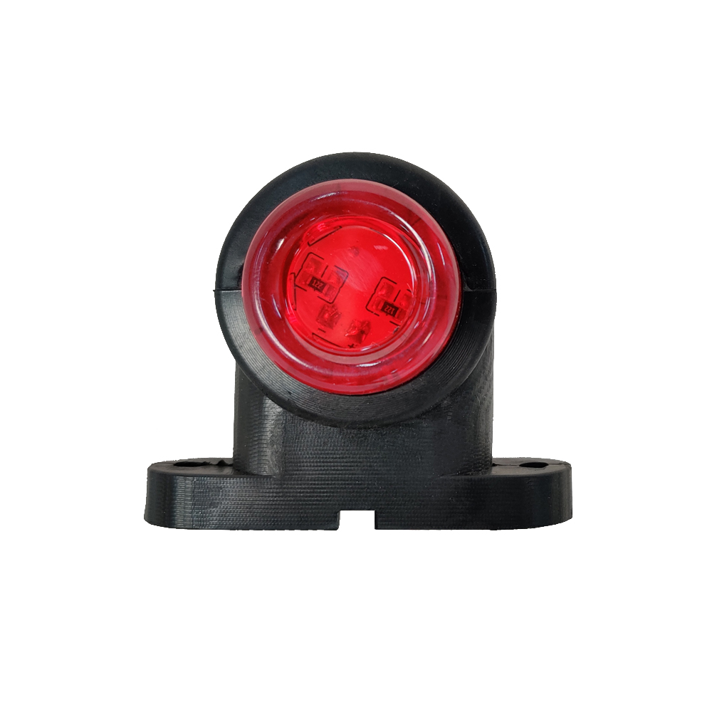 Mini truck side light with LED 12/24V set of 2pcs - White/Red thumb