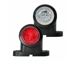 Lampa gabarit camion mini cu LED 12-24V set 2buc - Alb/Rosu