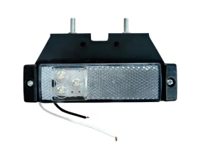 Lampa gabarit catadioptru cu 3 LED-uri 12/24V - Alb