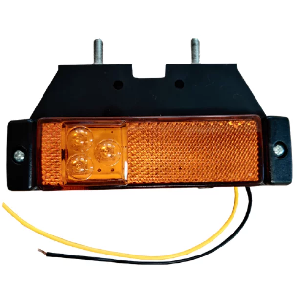 Lampa gabarit catadioptru cu 3 LED-uri 12/24V - Galben