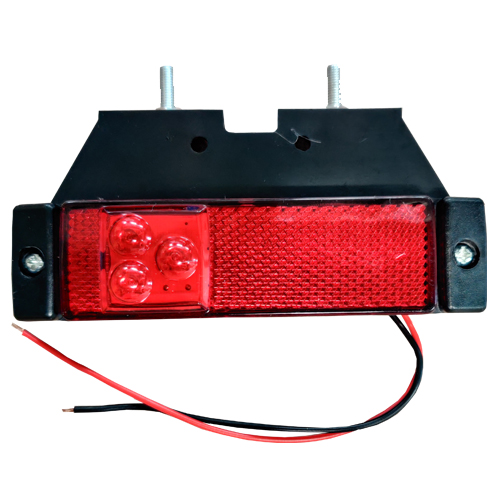 Reflektoros helyzetjelző lámpa 3 LED-es 12/24V - Piros thumb