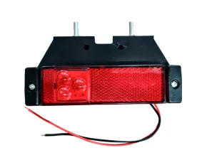 Lampa gabarit catadioptru cu 3 LED-uri 12/24V - Rosu