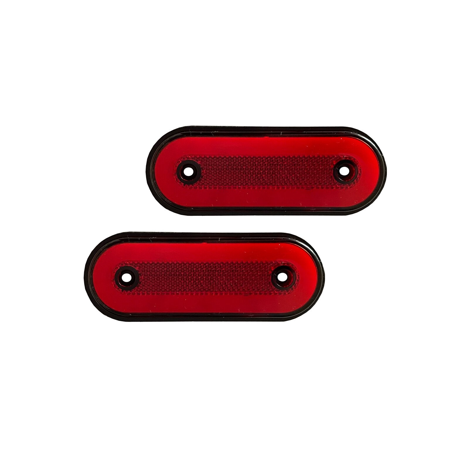 Reflector lamp gauge with LED 12/24V, set of 2pcs - Red Oval thumb