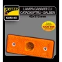 Lampa gabarit catadioptru galben Kamar 5W cap sticla - 12/24V