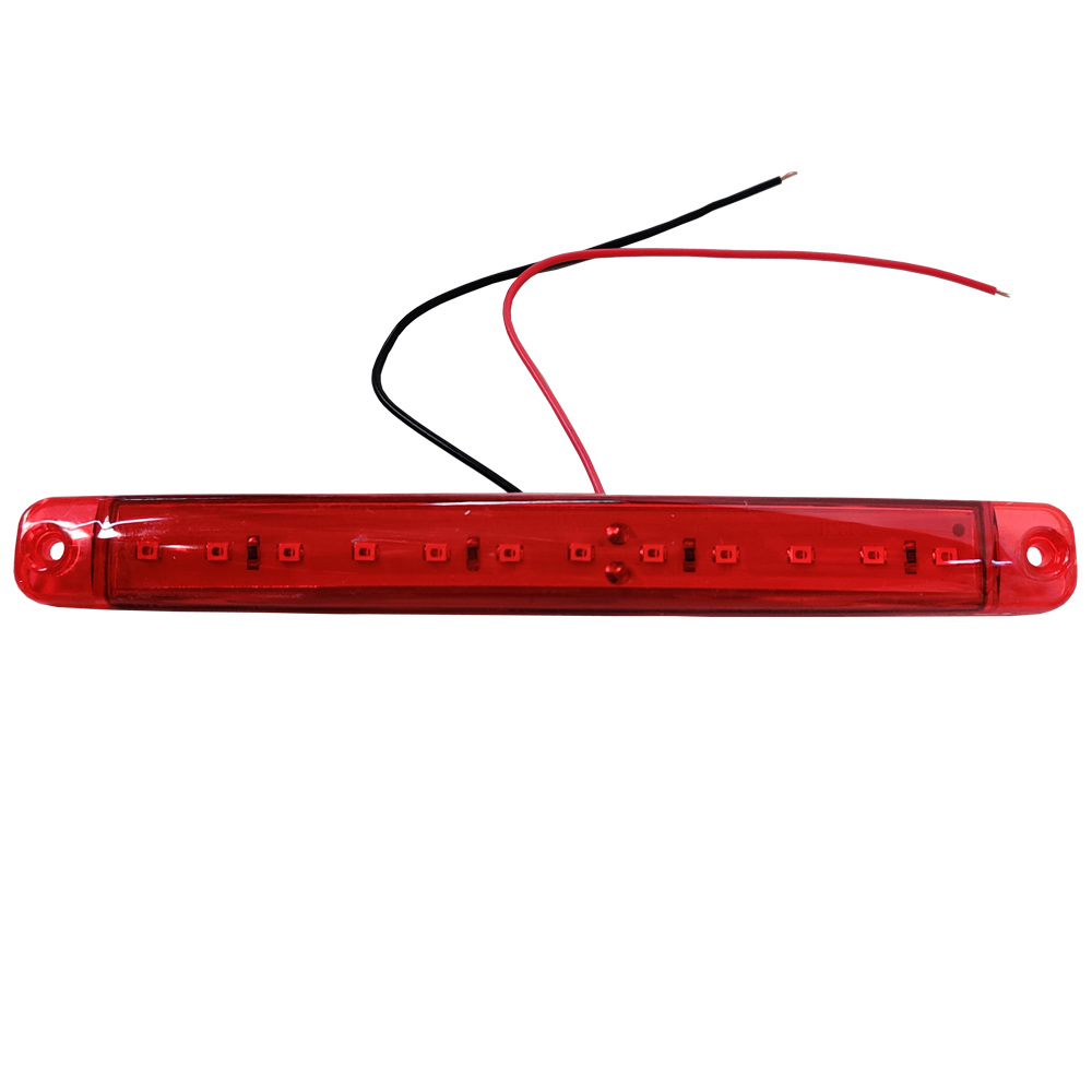 Cridem side light with 12 LEDs 12/24V set of 4pcs - Red thumb