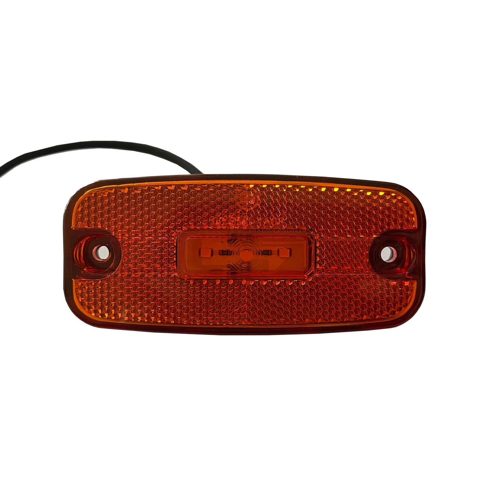 Reflektoros helyzetjelző lámpa 3 LED-es, levehető tartó, univerzális rögzítés, 12/24V - Sárga thumb