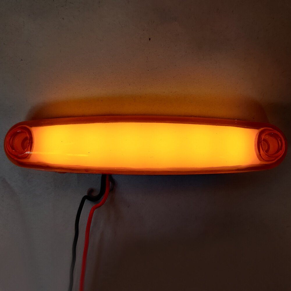 LED-es Neon Effect helyzetjelző lámpa 12/24V 1db - Sárga thumb