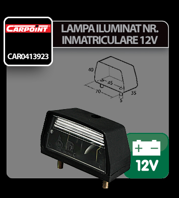 Lampa iluminat numar inmatriculare 12V Carpoint thumb