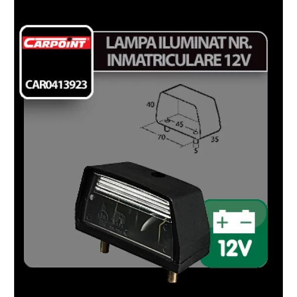 Lampa iluminat numar inmatriculare 12V Carpoint