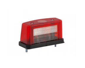 Lampa iluminat numar inmatriculare cu 2 functii W08 12/24V Kamar - Rosu/Alb