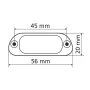 Lampa iluminat numar inmatriculare cu 4 LED 12V - Alb