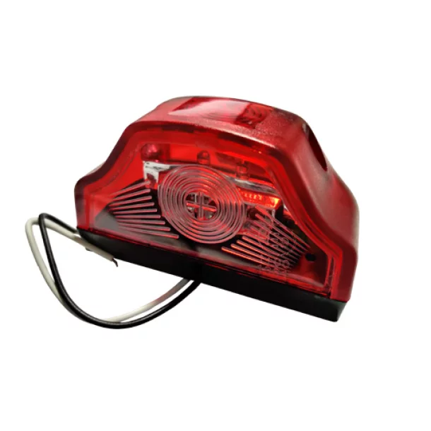 License plate light with LED lightings 12/24V - Red/White