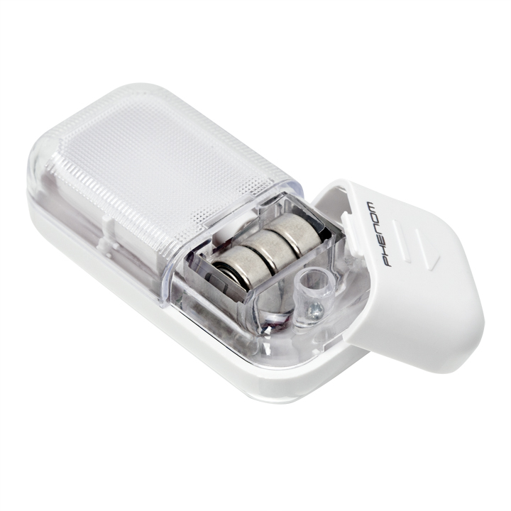 LED light with magnetic sensor thumb