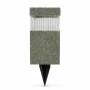 LED solar lamp - stone pattern - plastic