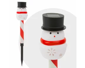 LED solar lamp - snowman