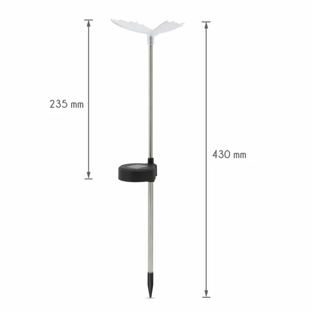Lampă solară pentru grădină cu LED RGB - model „Fluture”