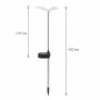 Lampă solară pentru grădină cu LED RGB - model „Fluture”