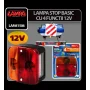 Lampa stop basic cu 4 functii 12V Rosu/Galben