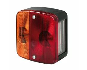 Lampa stop basic cu 4 functii 12V Rosu/Galben